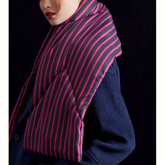 Maeve Striped Puffer Scarf - Picture 2 of 6